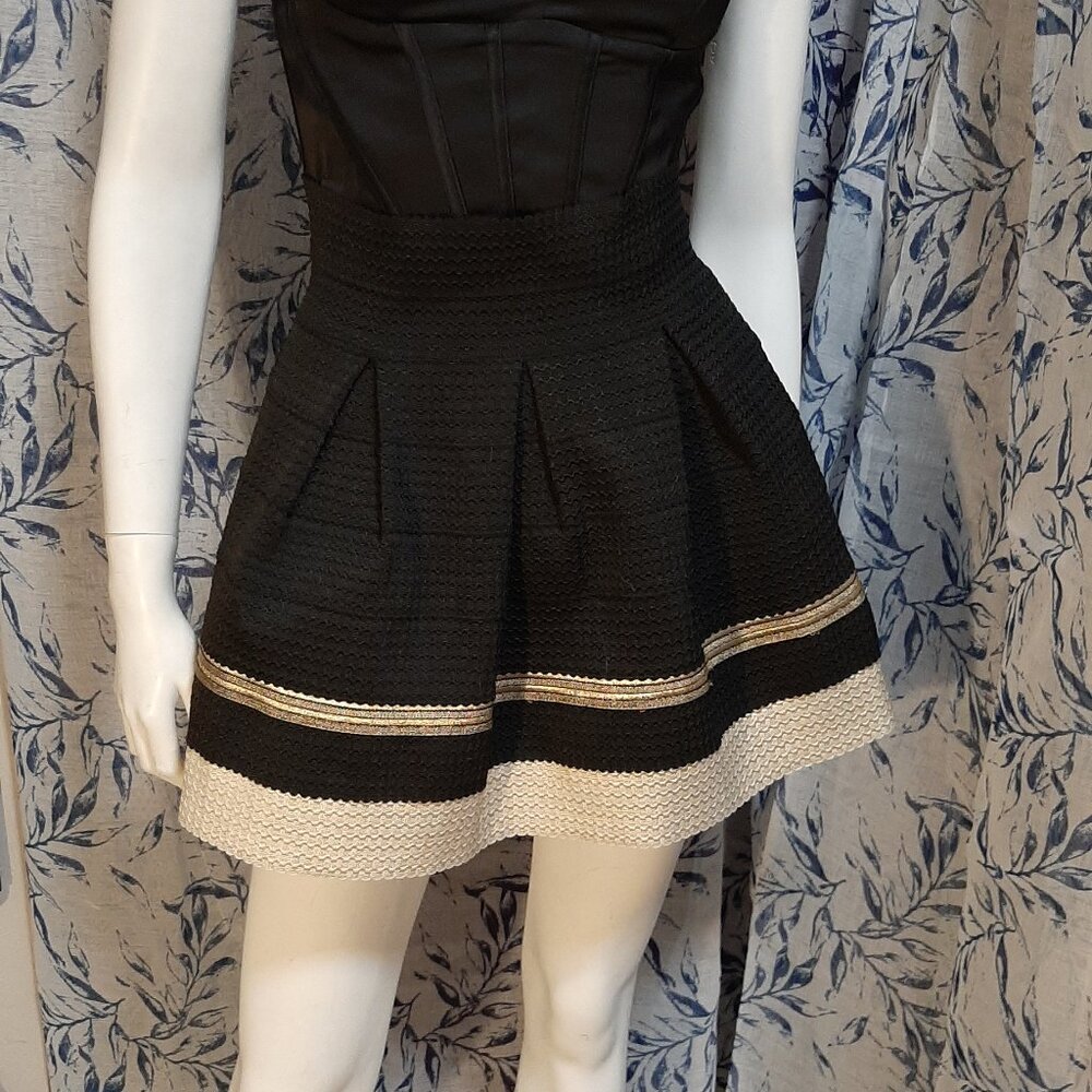 Sans Souci Pinup Woven Puffed Mini Skirt Size M